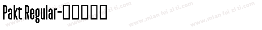 Pakt Regular字体转换